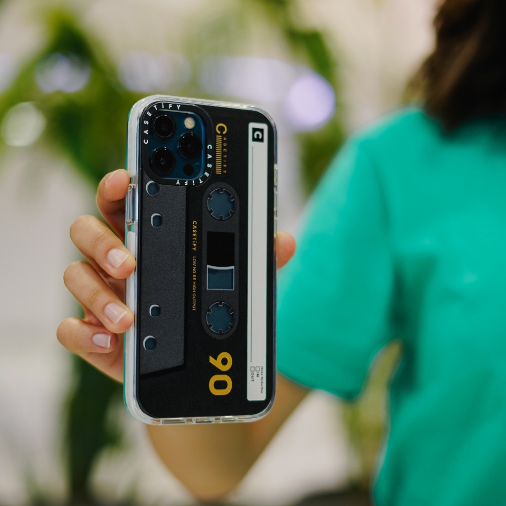 Casetify Impact Case for iPhone 12 Pro Max (Mixtape Black